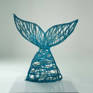 Amana - Recycled fabric, resin and acrylic sculpture