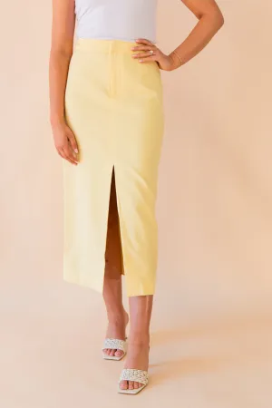 April Front Slit Maxi Skirt