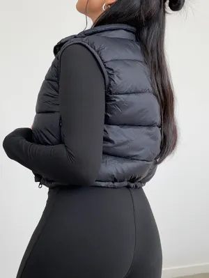 arlo puffer vest (BLACK)