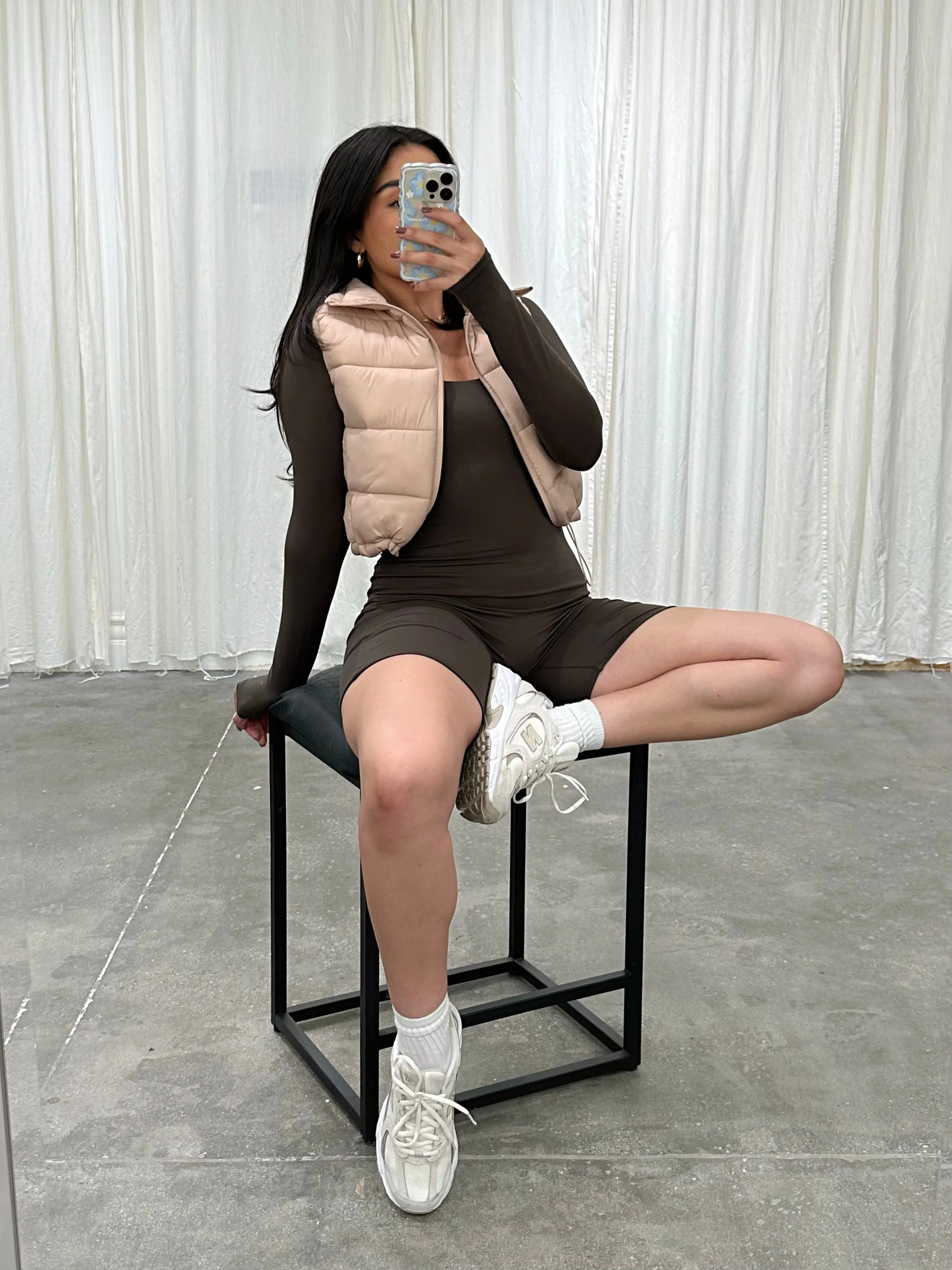 arlo puffer vest (TAUPE)