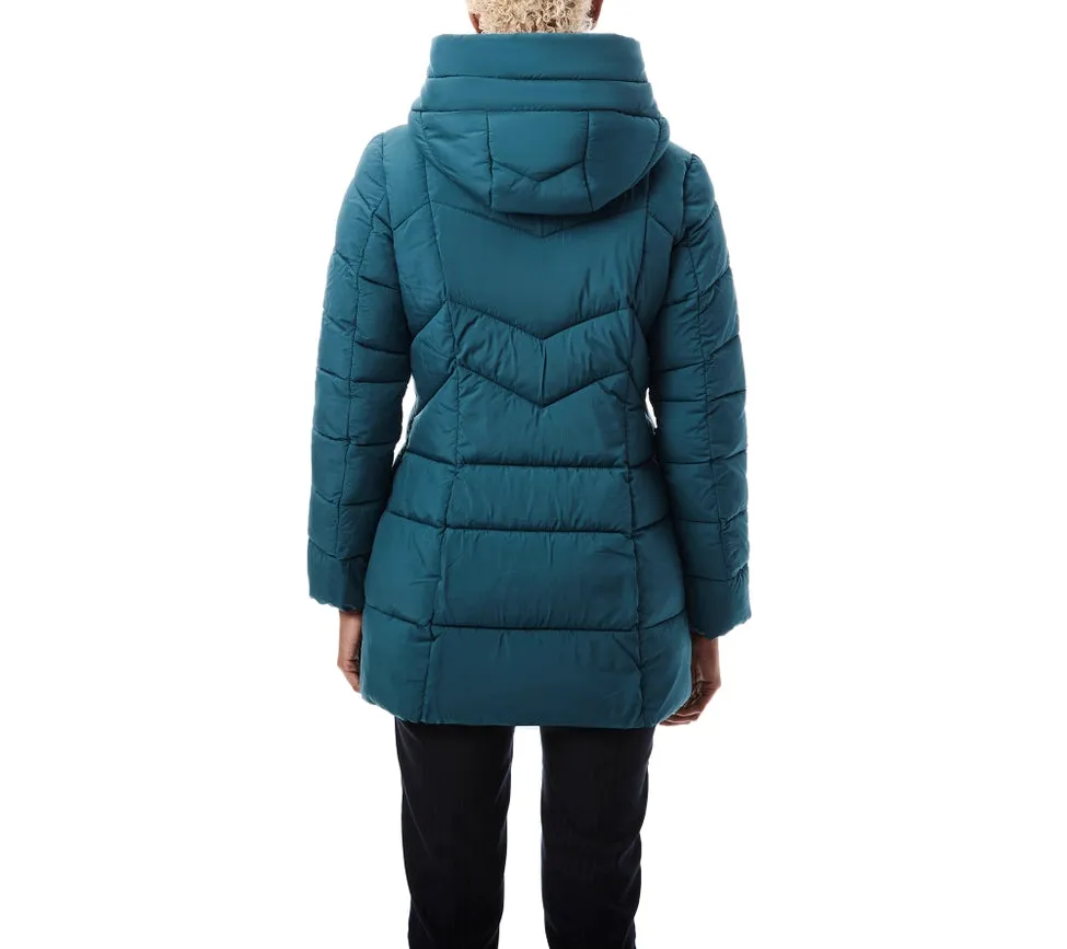 Bernardo Hooded Quilted Puffer Walker  Astro Green