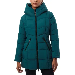 Bernardo Hooded Quilted Puffer Walker Poseidon Bernardo Hooded Quilted Puffer Walker Poseidon