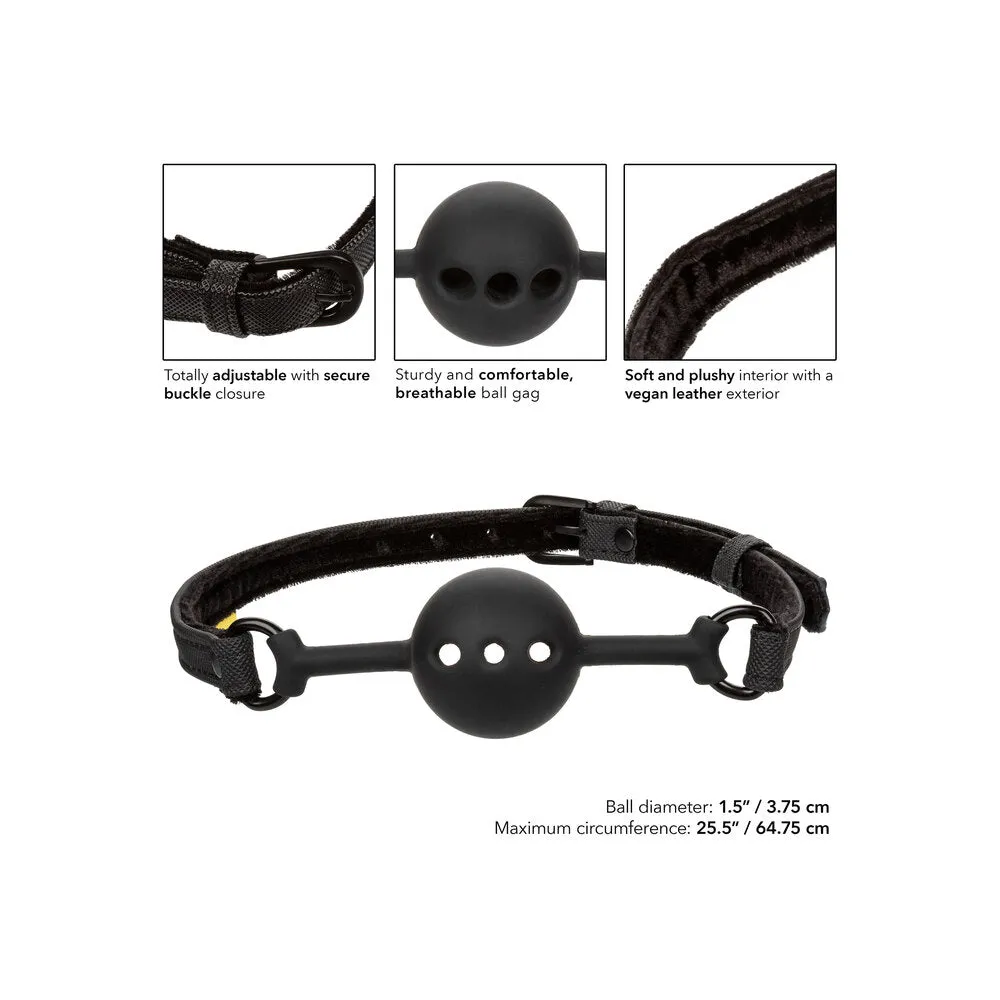 Boundless Breathable Silicone Ball Gag Black