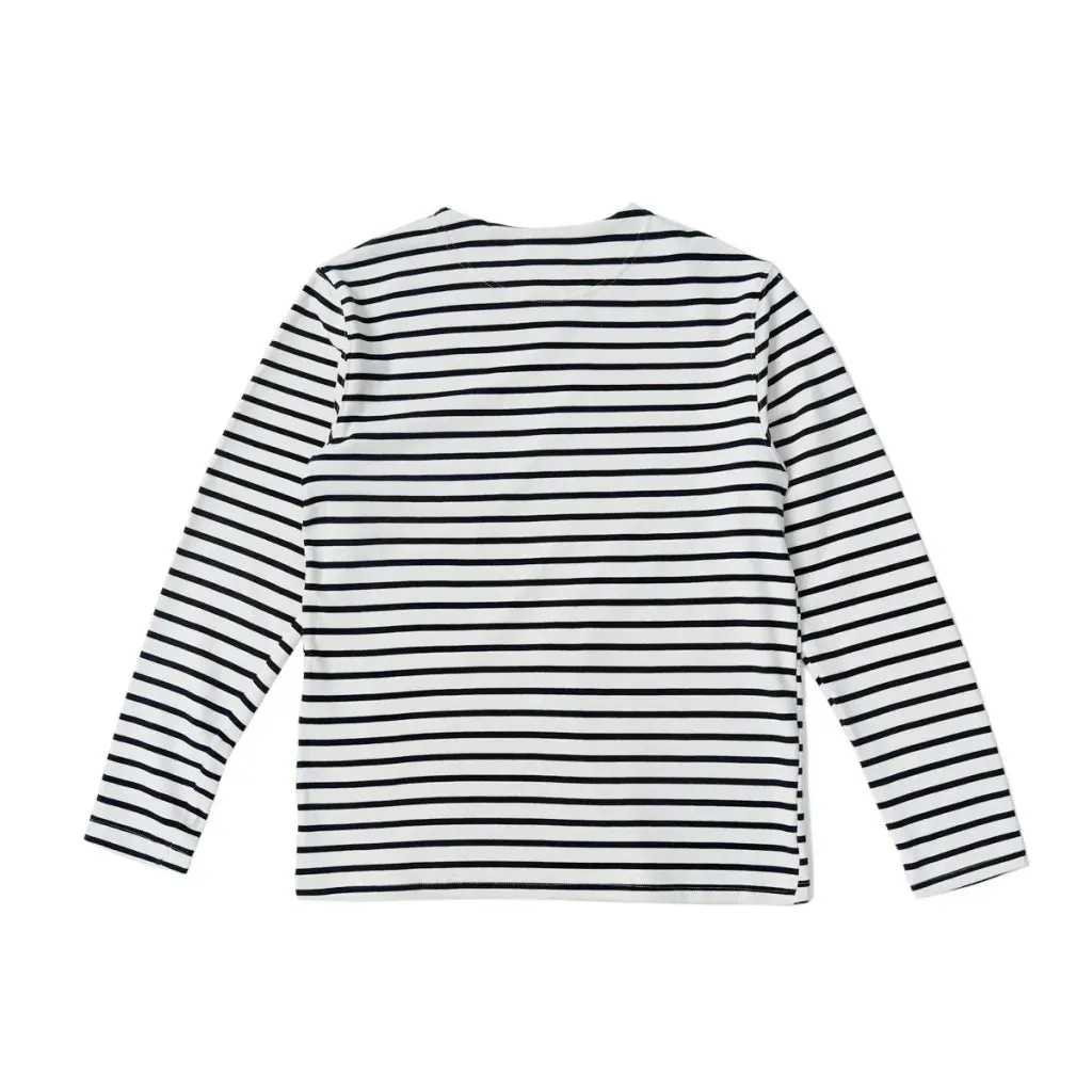 Breton Stripe Pocket T-shirt with Long Sleeves