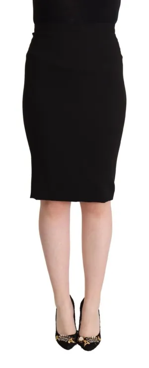 Dolce & Gabbana Chic High Waist Pencil Skirt in Black