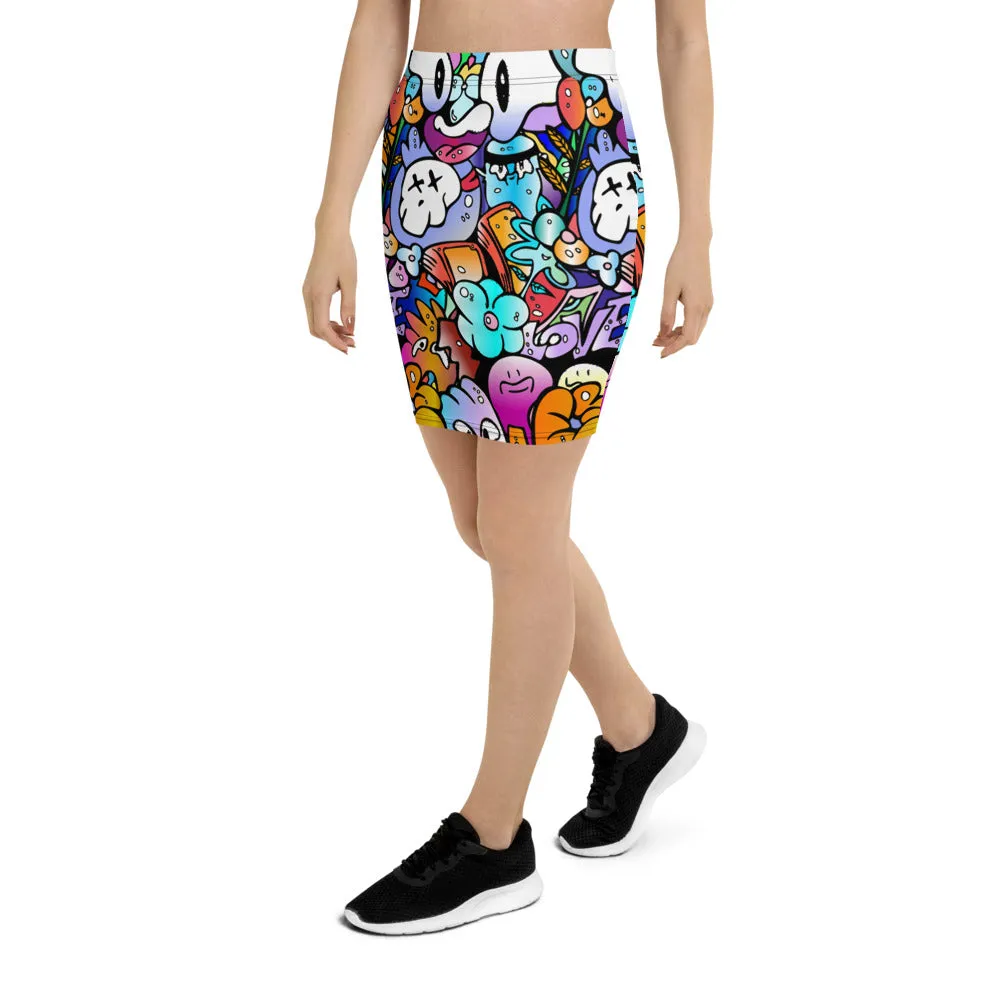 Doodle - Pencil Skirt