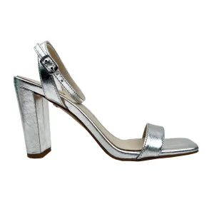 Hailey Dress Sandal In Silver Leather