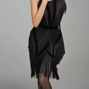 HC Women's Tassel Dance Skirt Training Performance Dancewear