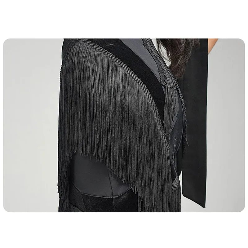 HC Women's Tassel Dance Skirt Training Performance Dancewear