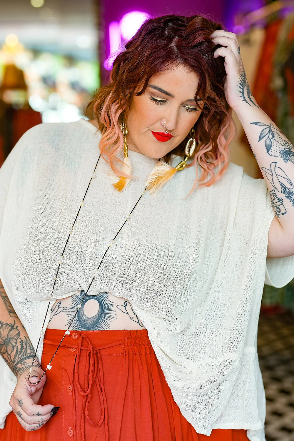 Hemp Flow Top - Offwhite