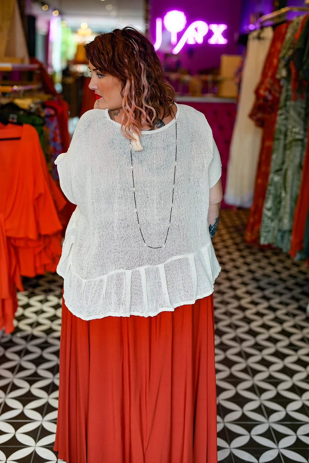 Hemp Flow Top - Offwhite