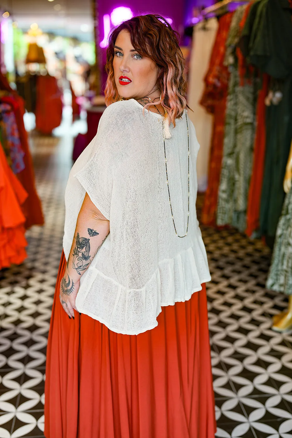 Hemp Flow Top - Offwhite
