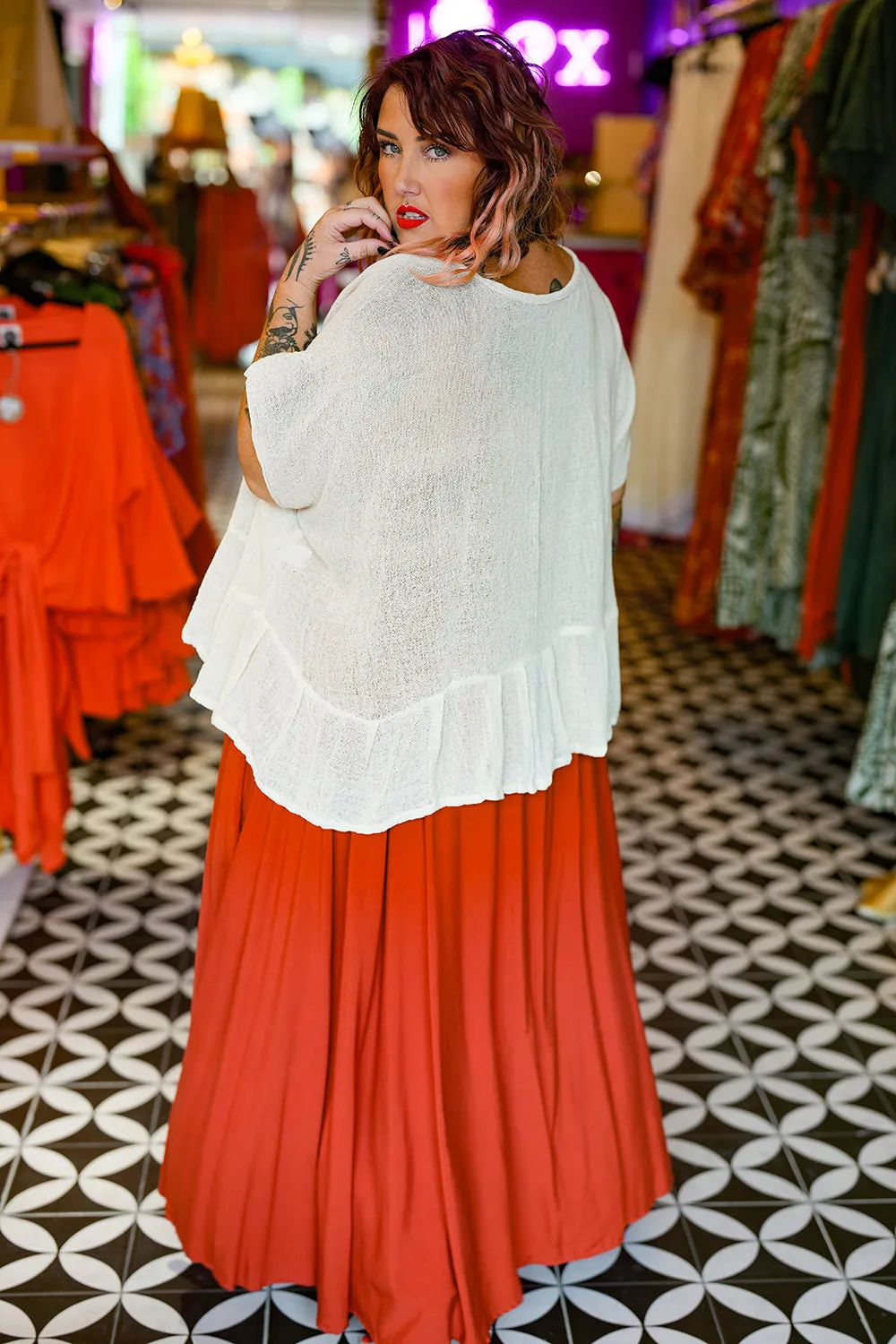 Hemp Flow Top - Offwhite