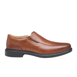 Johnston & Murphy XC4 Stanton Runoff Venetian (Men) - Red Brown Waterproof Full Grain