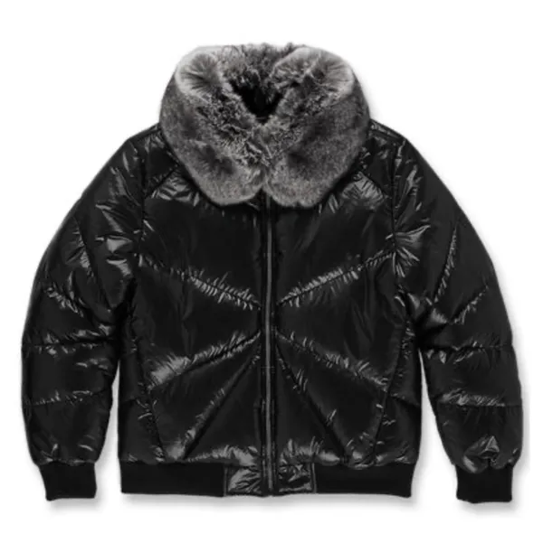 Jordan Craig-Mens Nylon Puffer Jacket-Black-91399