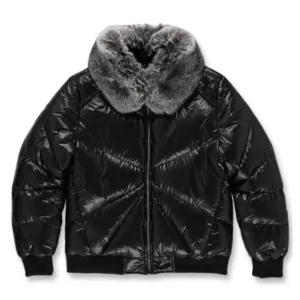 Jordan Craig-Mens Nylon Puffer Jacket-Black-91399