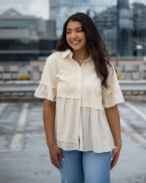 Lacy Babydoll Peplum Top - Final Few