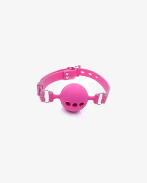 Mouth Ball Breathable Gag Pink
