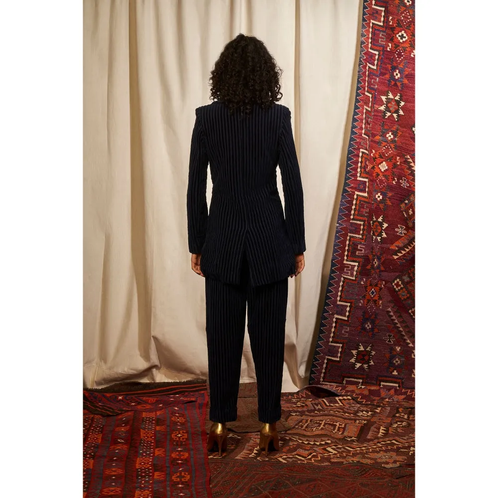 NIKITA MHAISALKAR Navy Blue Pant