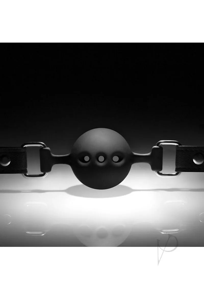 Noir Breathable Silicone Ball Gag