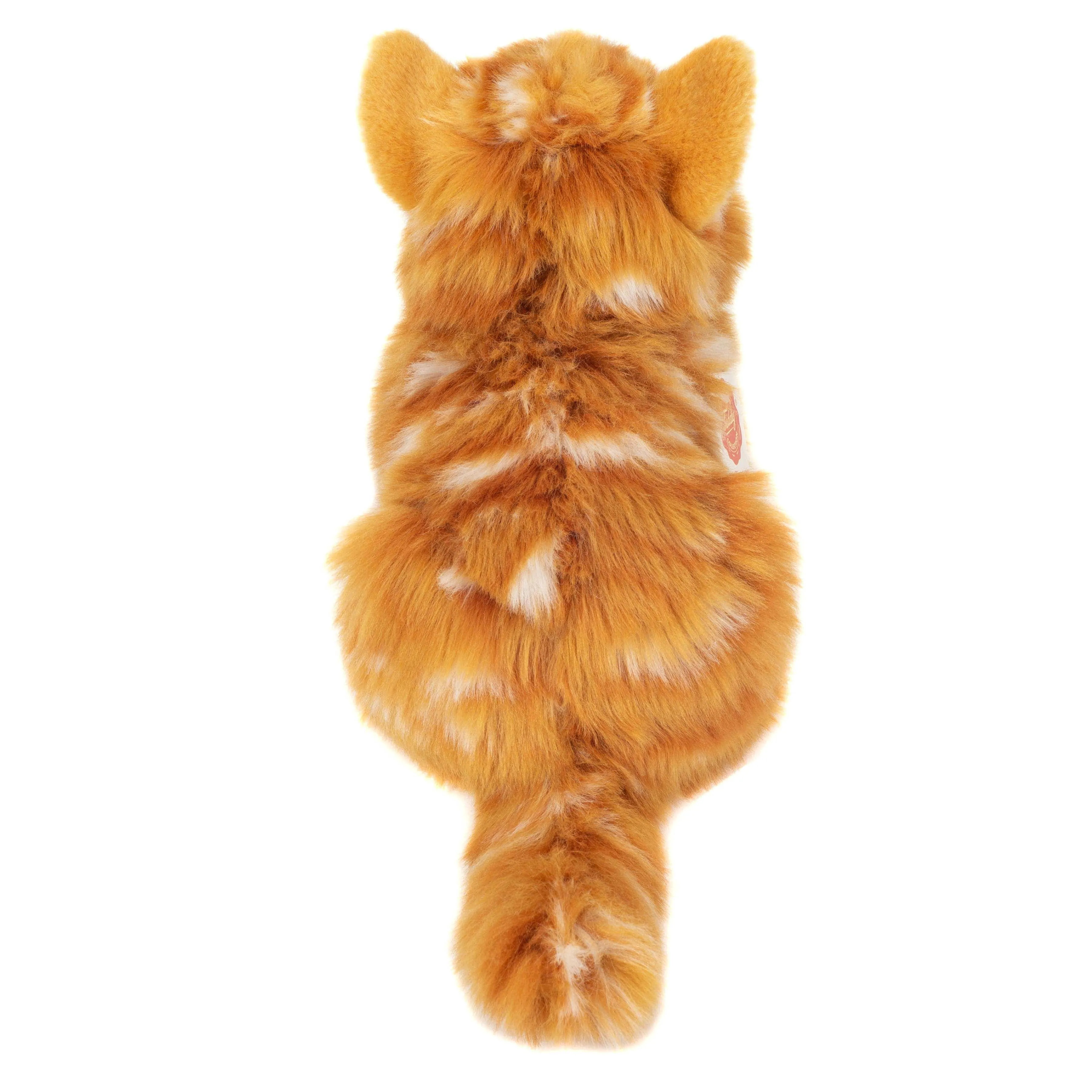 Orange Tabby Golden Kitten Plush Soft Toy by Teddy Hermann