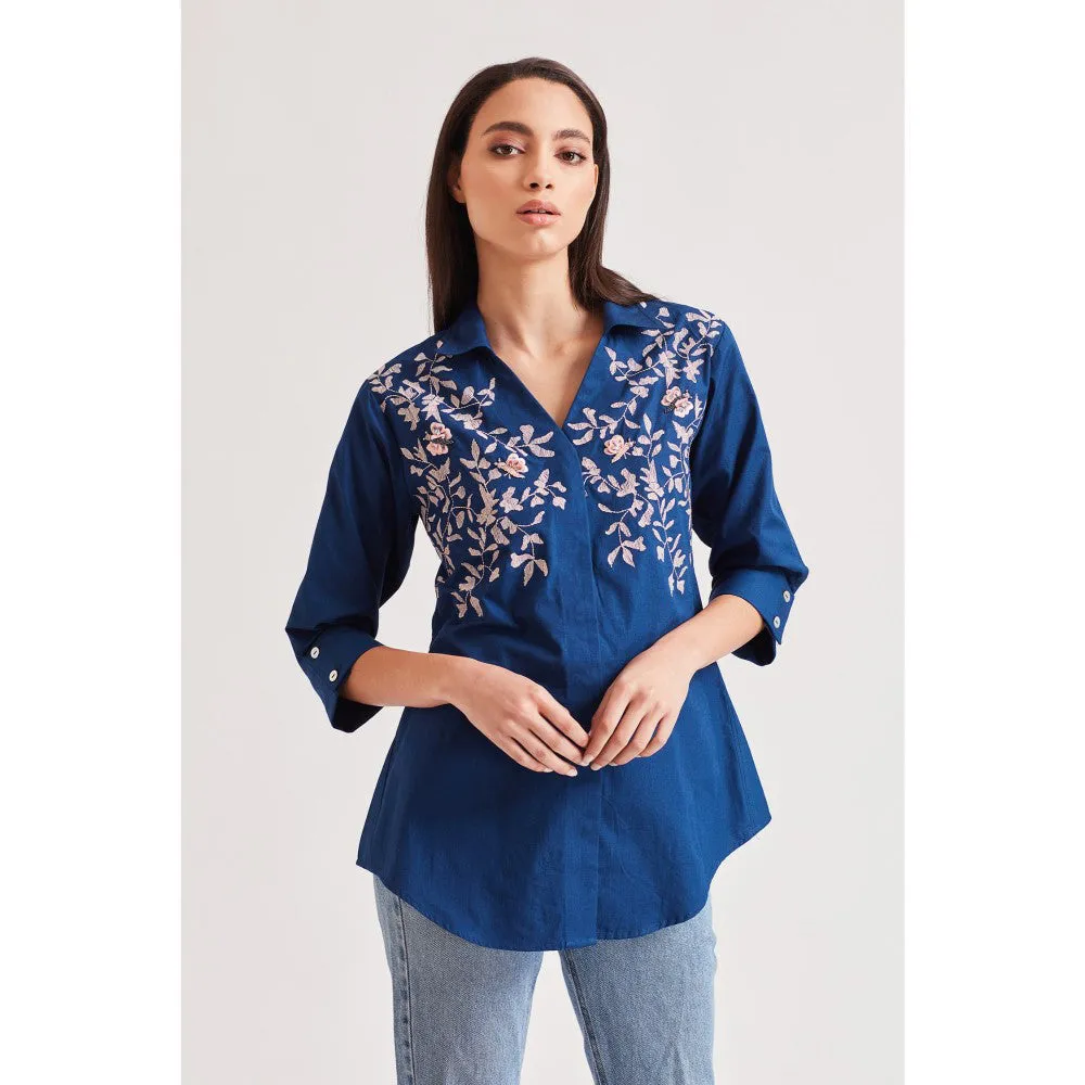 Our Love Pine Thread Embroidered Shirt