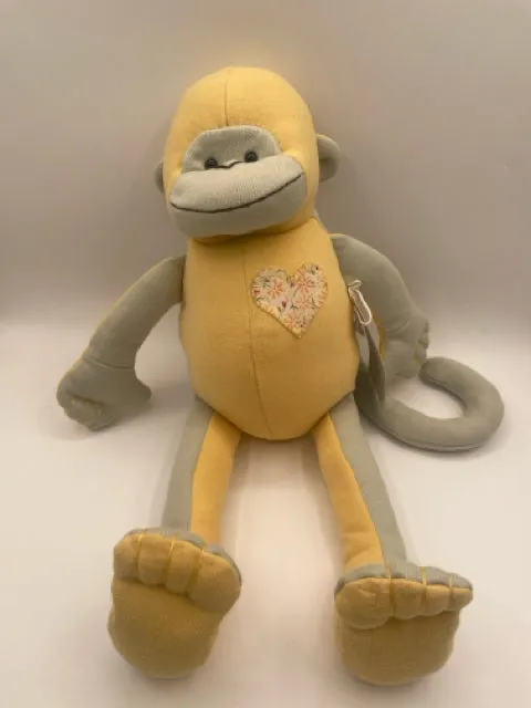 Recycled Fabric Stuffed Monkey