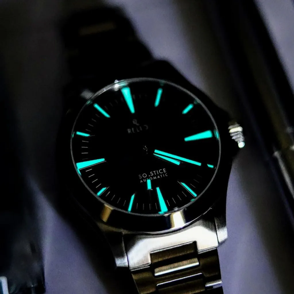 Relio Solstice Noir - Sports&nbsp;Watch (Black&nbsp;Sunburst&nbsp;Dial)
