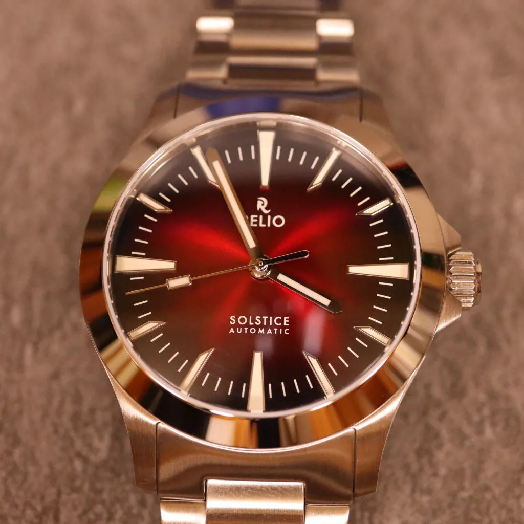Relio Solstice Red - Sports&nbsp;Watch (Burgundy&nbsp;Fumé&nbsp;Sunburst)
