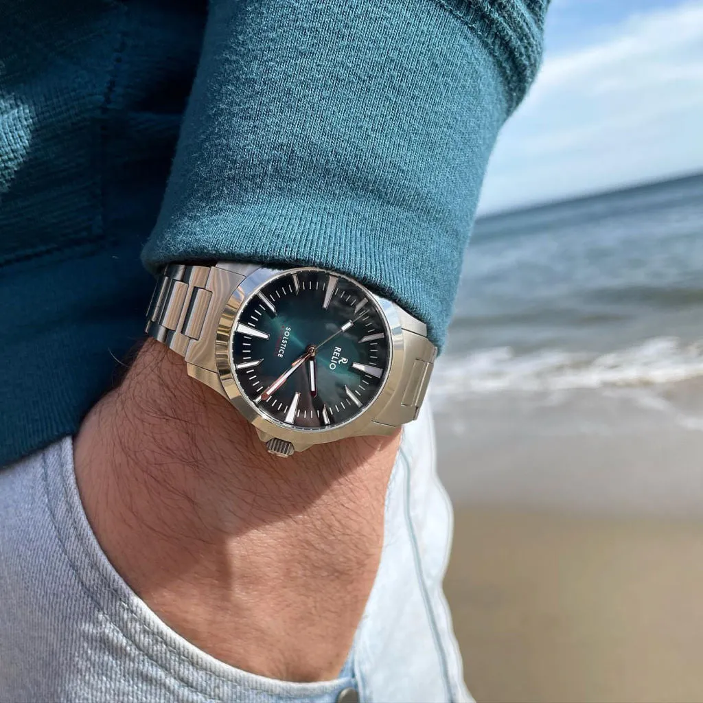 Relio Solstice Teal - Sports&nbsp;Watch (Blue-Green&nbsp;Sunburst)