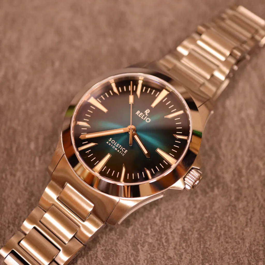 Relio Solstice Teal - Sports&nbsp;Watch (Blue-Green&nbsp;Sunburst)