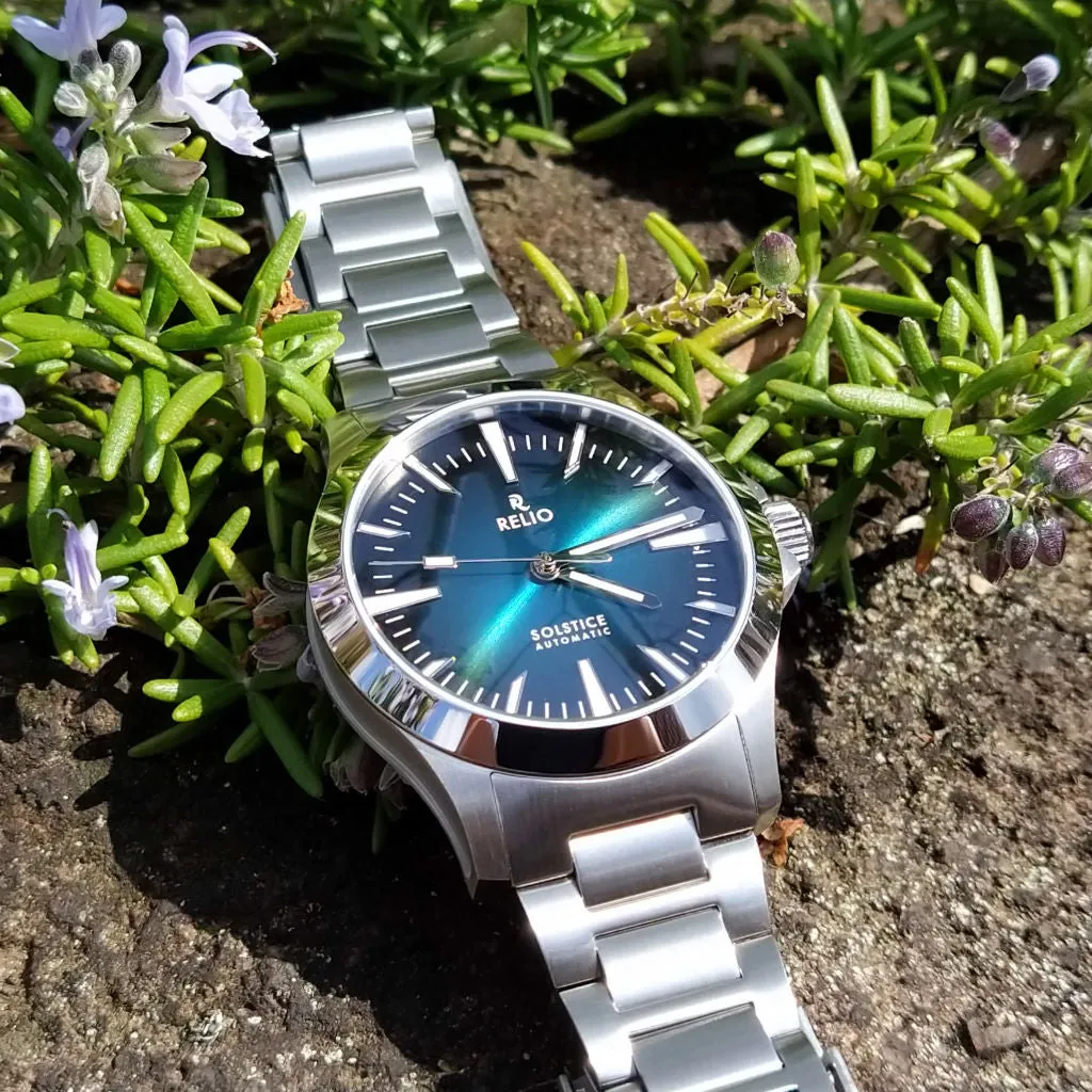 Relio Solstice Teal - Sports&nbsp;Watch (Blue-Green&nbsp;Sunburst)