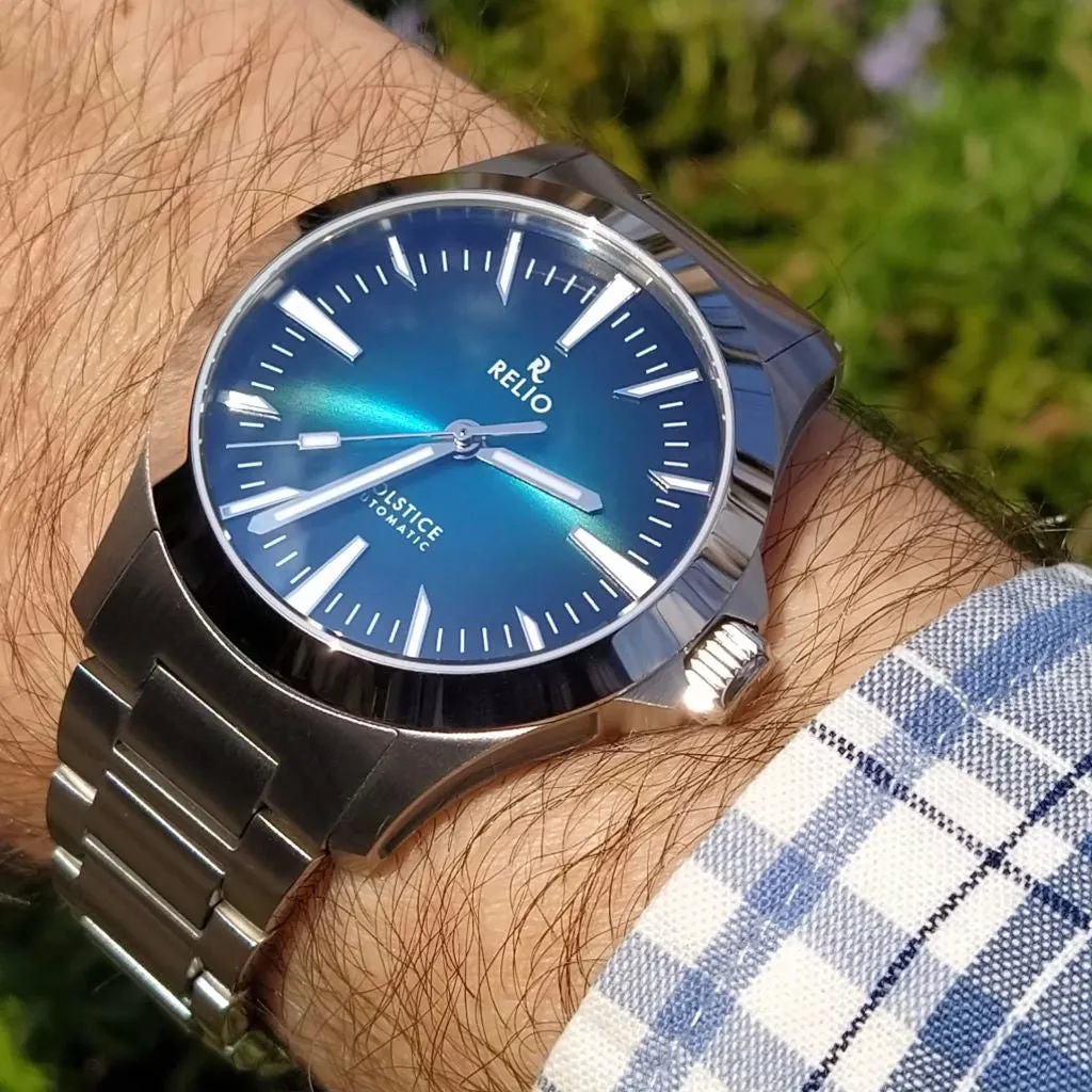 Relio Solstice Teal - Sports&nbsp;Watch (Blue-Green&nbsp;Sunburst)