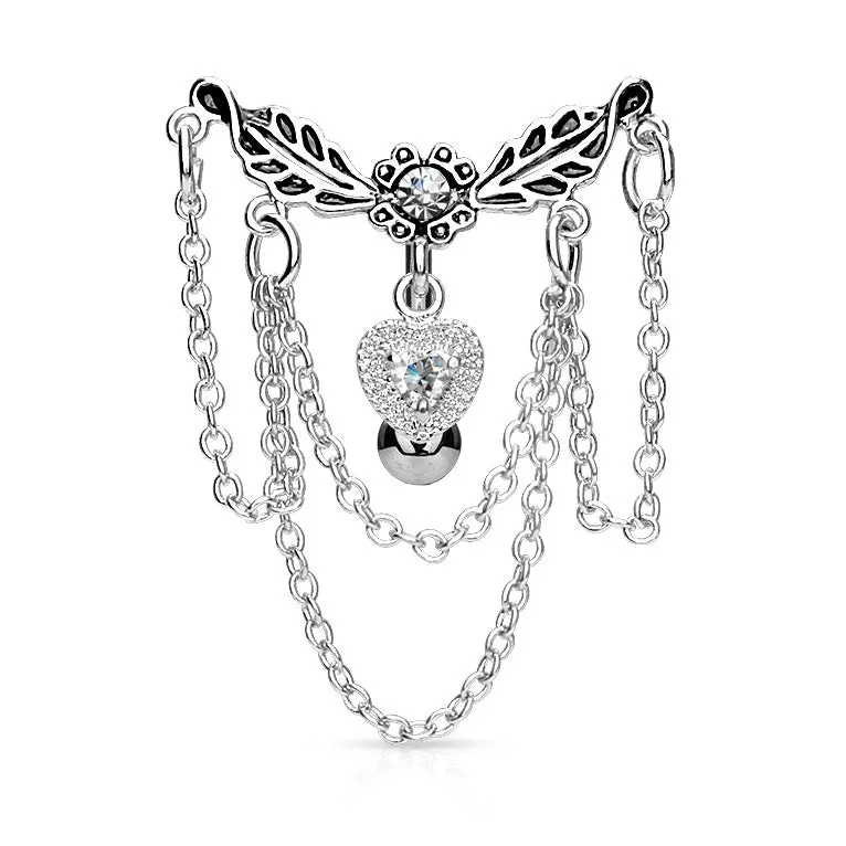 Reverse Vintage Chandelier Belly Bar