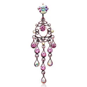 Rose Burnish Chandelier Belly Piercing