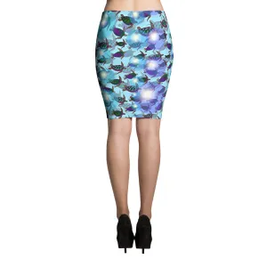 SEA OF TURTLES Pencil Skirt