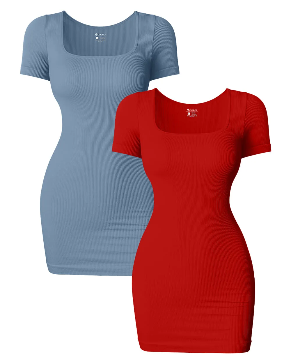 Short Neck Bodycon Mini Dress