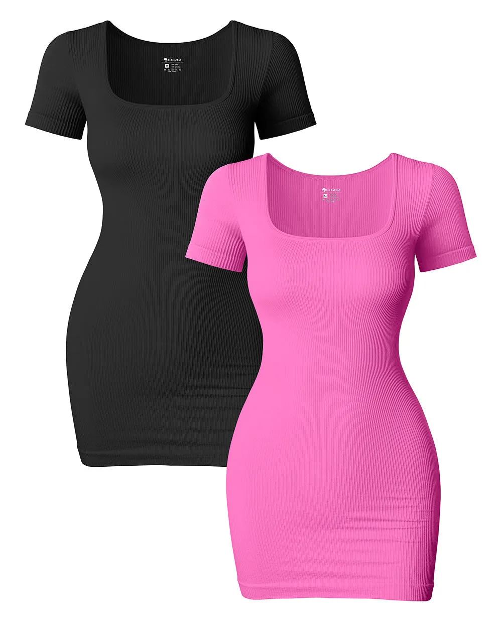 Short Neck Bodycon Mini Dress