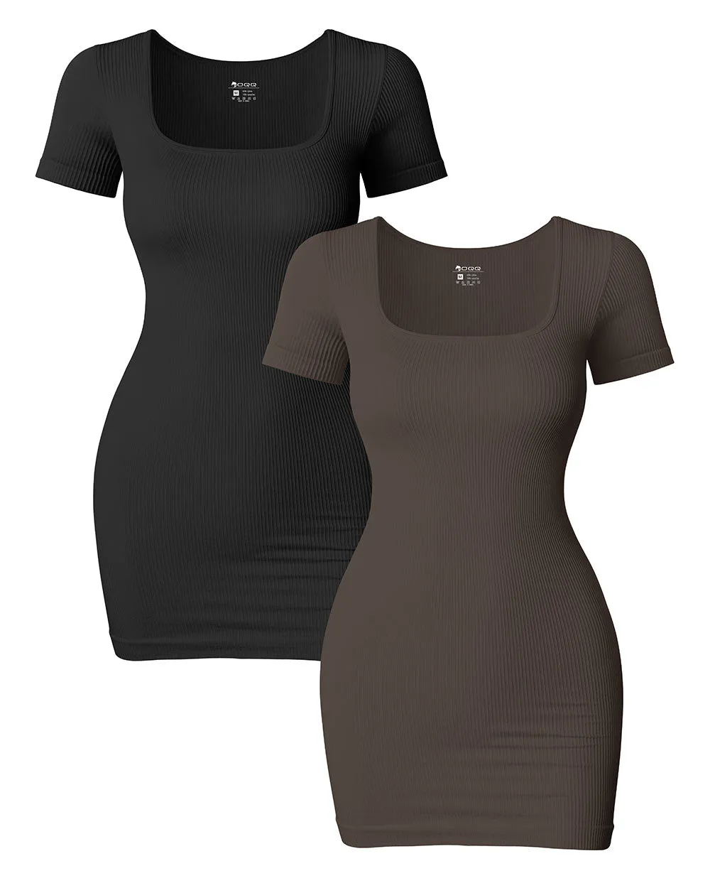 Short Neck Bodycon Mini Dress