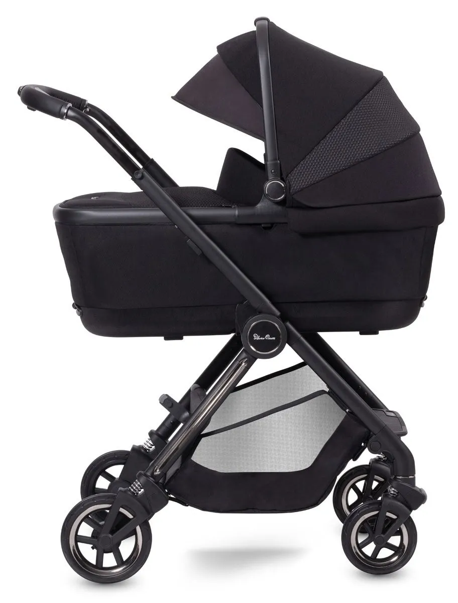 Silver Cross Dune   First Bed Folding Carrycot With Cabriofix & Base Bundle, Space