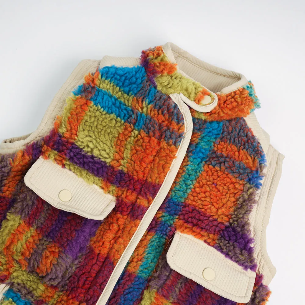 Striped Chill - Hooded Puffer Vest 7216