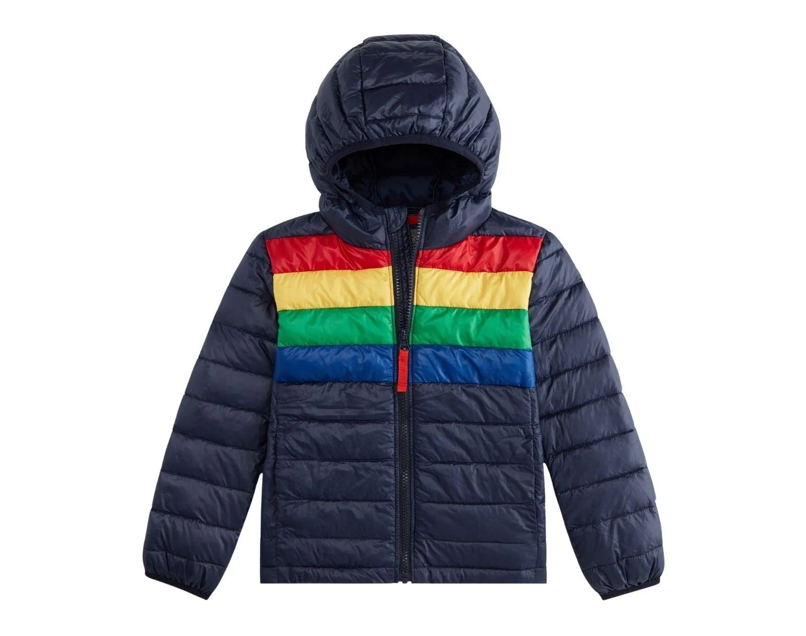 Striped Lightweight Puffer Jacket