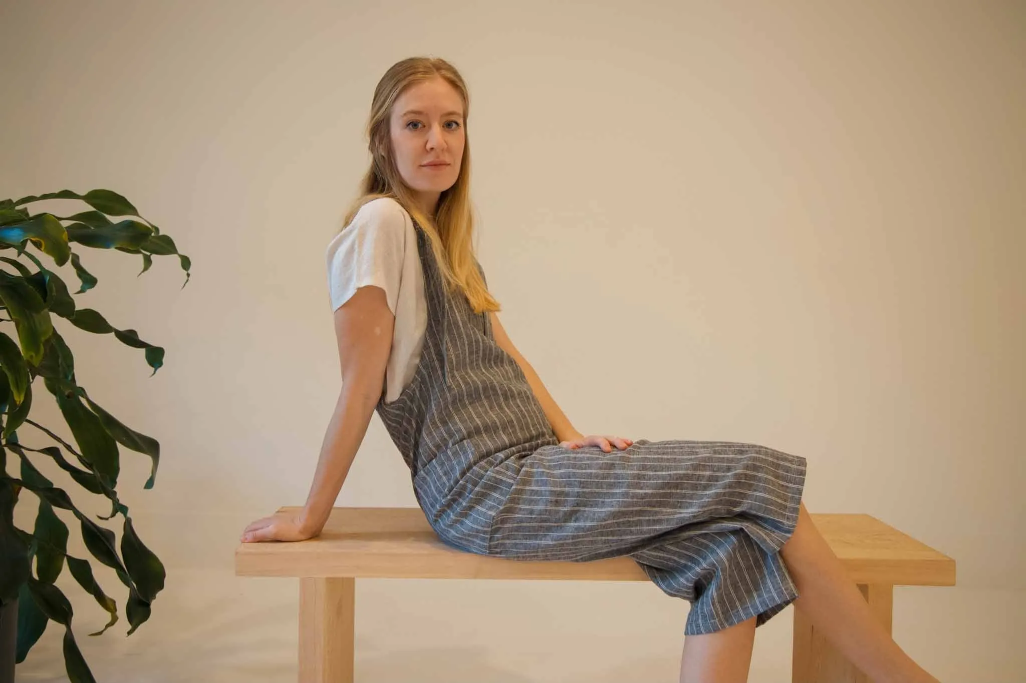 The Dungaree Pedal Pushers - Hemp Organic Cotton