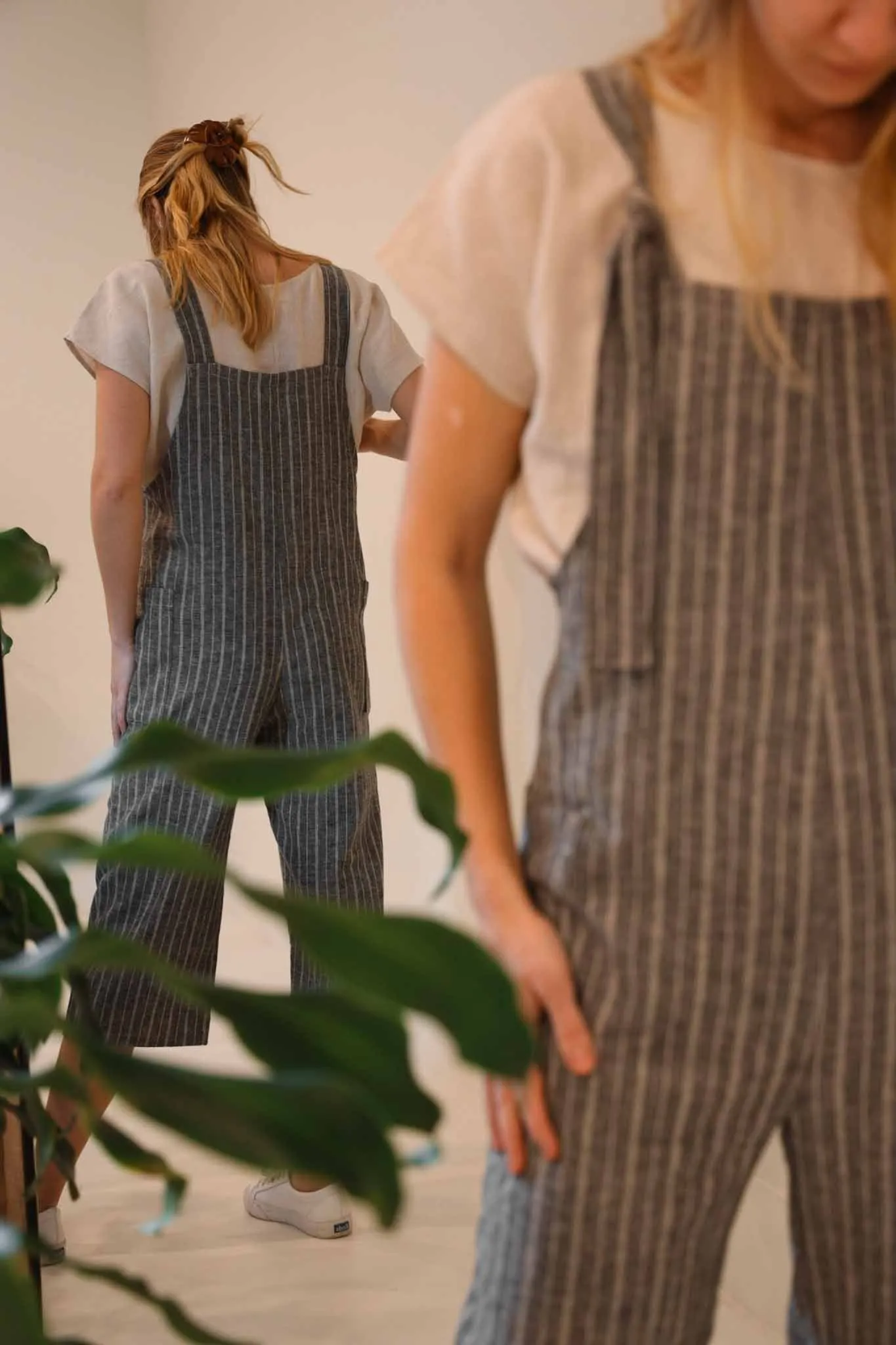 The Dungaree Pedal Pushers - Hemp Organic Cotton