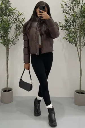 Toronto Puffer Jacket (Dark Chocolate Brown)