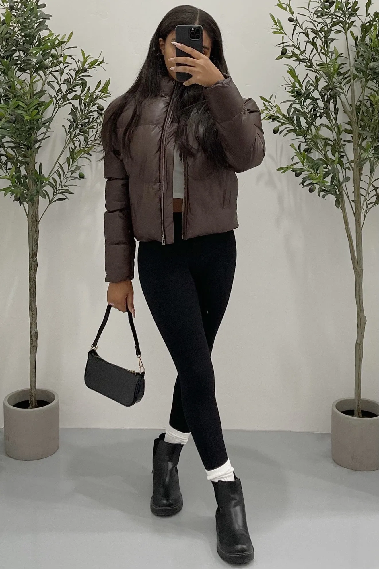 Toronto Puffer Jacket (Dark Chocolate Brown)