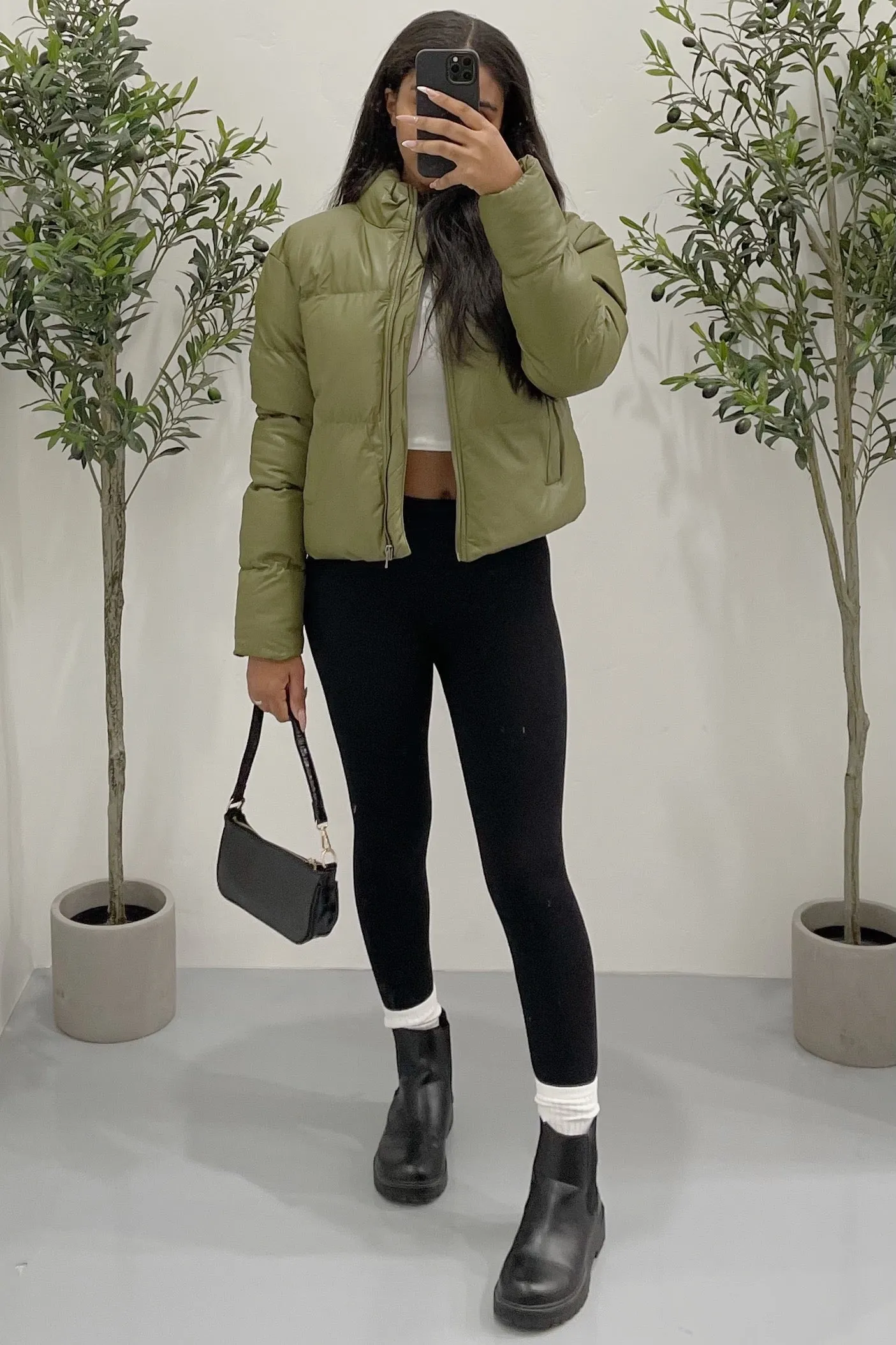 Toronto Puffer Jacket (Olive Green)