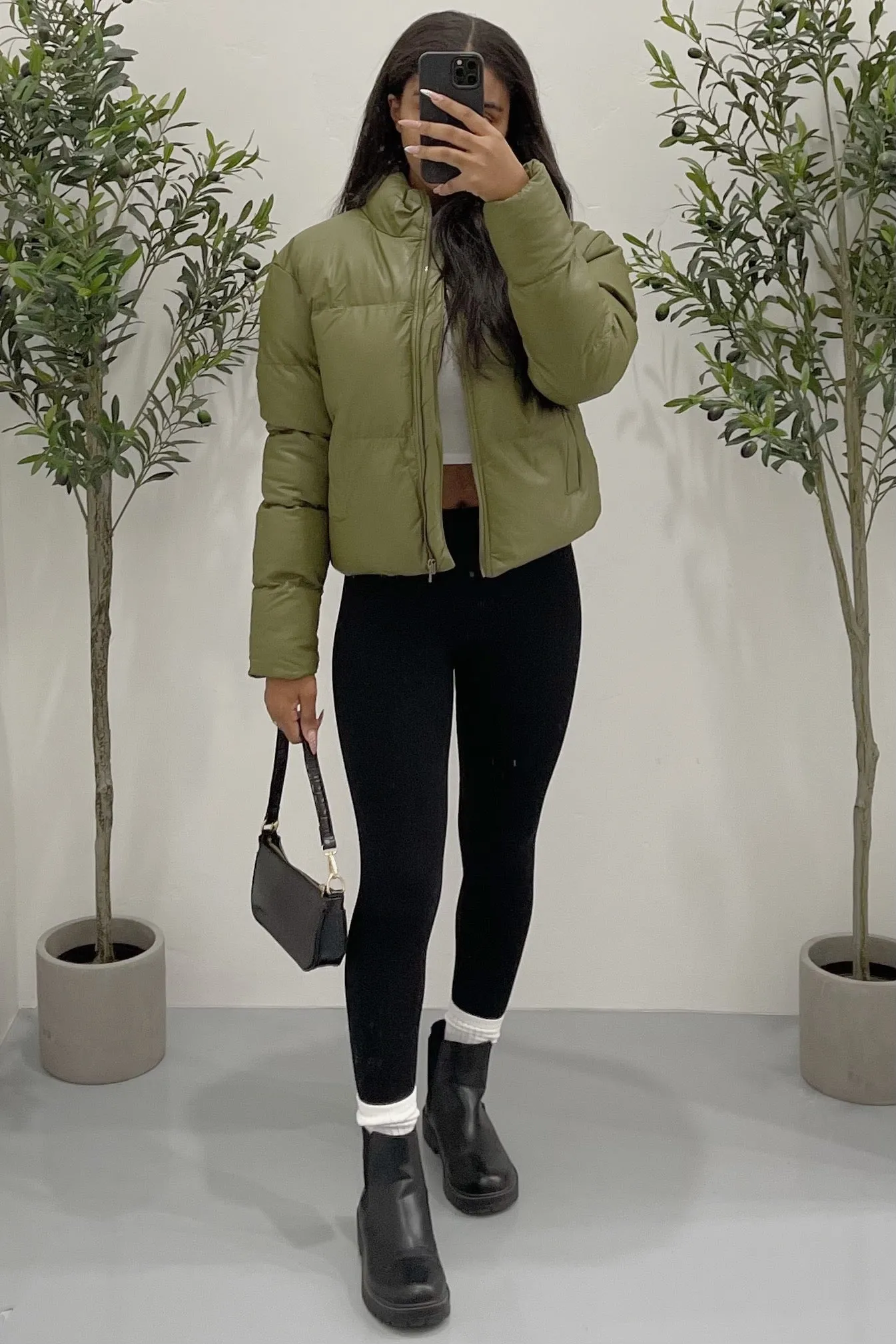 Toronto Puffer Jacket (Olive Green)