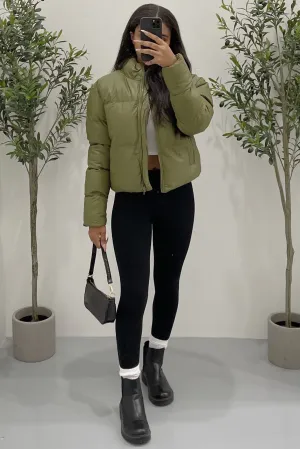 Toronto Puffer Jacket (Olive Green)
