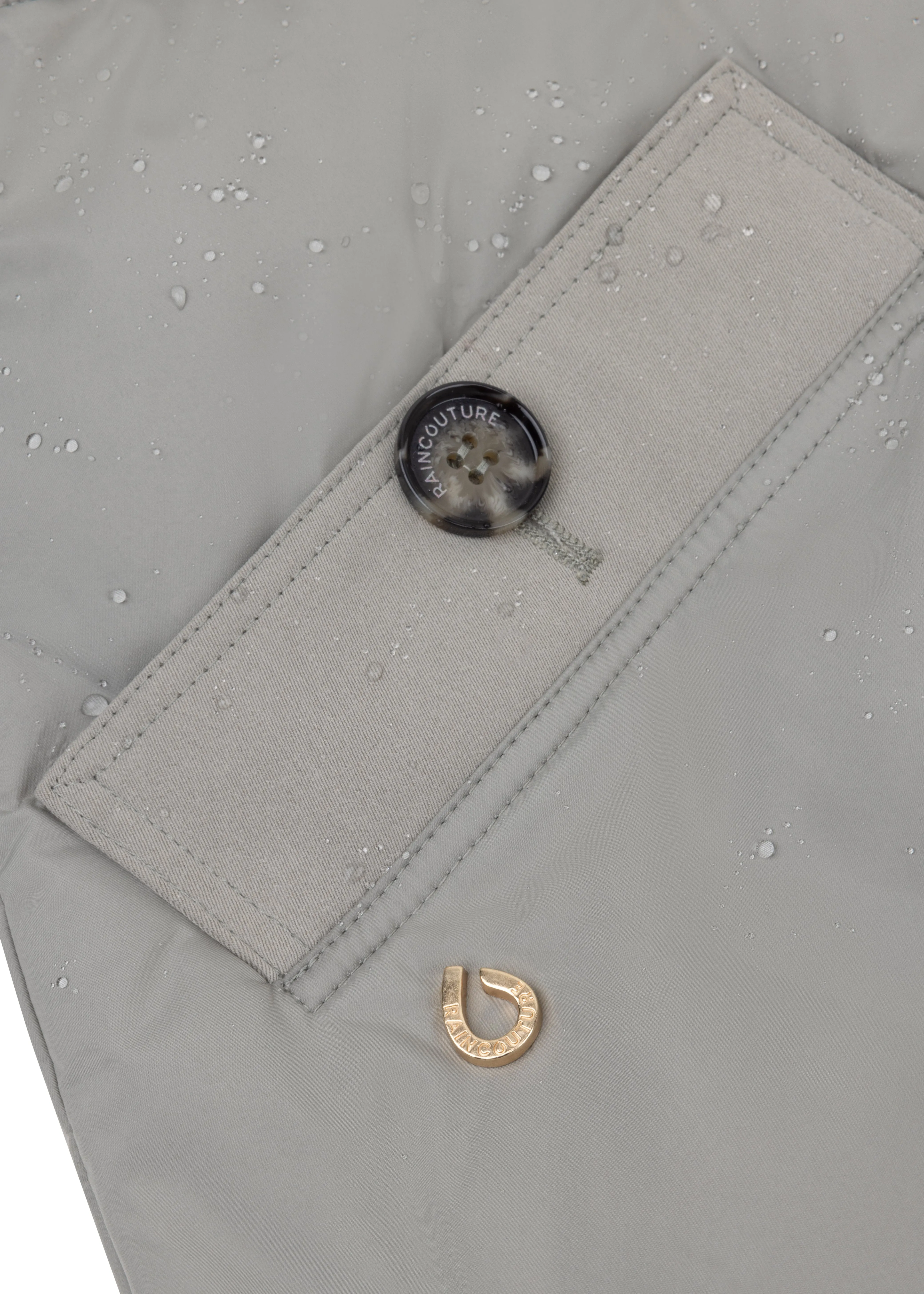 Waterproof Puffer Poncho - Green
